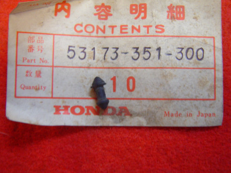 Agrafe soufflets de levier Honda CB125JX B6 – Réf. 53173351300