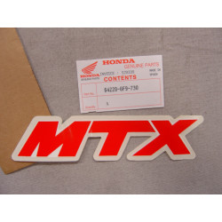 Décor autocollant Rally Sport Honda MTX50A2J - 64220GF9730