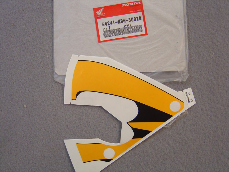 Autocollant carénage supérieur gauche Honda CBR600FX 1999 NH1