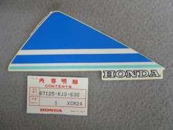 Décor Autocollant Visière AV Honda TL125J 88 | 87125KJ3630