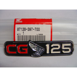 Emblème cache latéral droit Honda CG125K1 - Réf. 87128397700