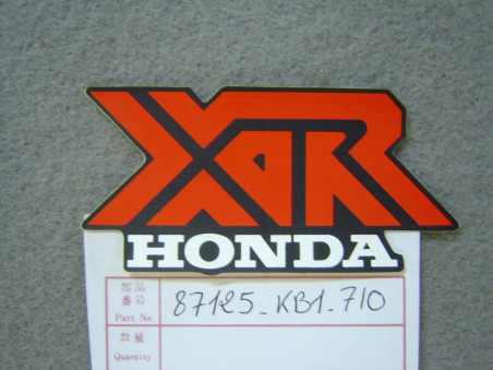 Décor autocollant plaque phare Honda XR125B – Réf. 87125KB1710