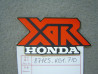 Décor autocollant plaque phare Honda XR125B – Réf. 87125KB1710
