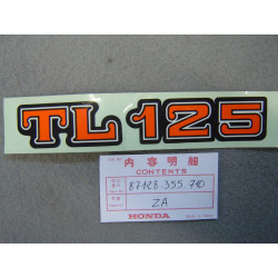 Autocollant Caches Latéraux Honda TL125S YR-26 | Réf. 87128355710ZA