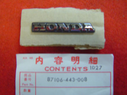Emblème Boîtier Compteurs Honda CB250-400N | Réf. 87106443008