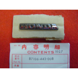 Emblème Boîtier Compteurs Honda CB250-400N | Réf. 87106443008