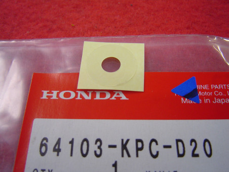 Rondelle autocollante fixation bulle Honda XL125V 64103KPCD20