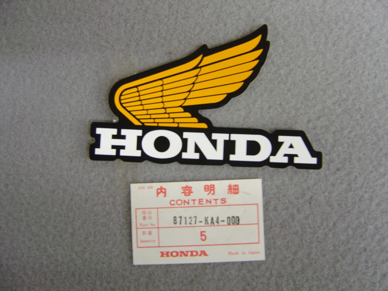 Autocollant Gauche Honda CR125RB CR250RB 81 - Réf 87127KA4000