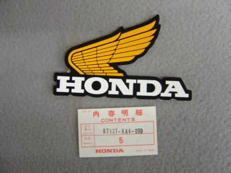 Autocollant Gauche Honda CR125RB CR250RB 81 - Réf 87127KA4000