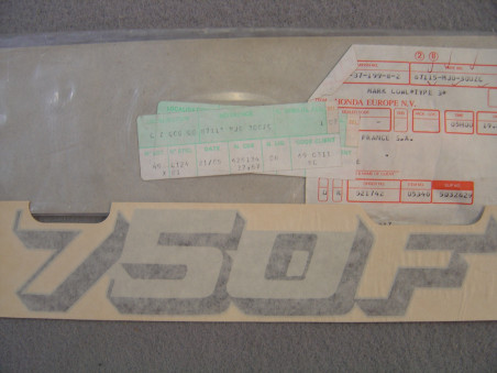 Autocollant Carénage Inférieur Honda CBX750FE CB750FE | 87115MJ0300ZC