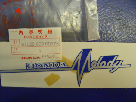 Décor Autocollant Type2 Honda NB50ME 84 - Réf. 87125GE8600ZB