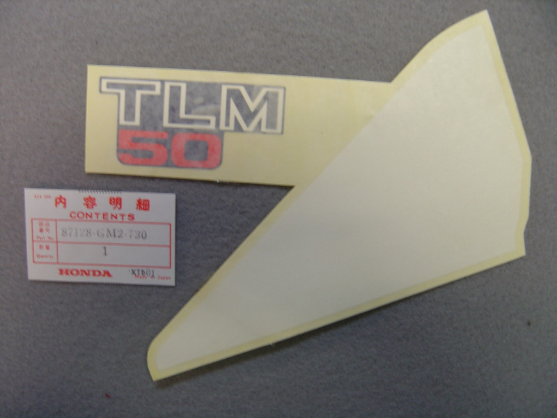 Décor autocollant cache droit Honda TLM50F 85 – Réf. 87128GM2730