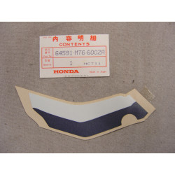 Autocollant panneau interne gauche Honda CBR600FK 89 - 64591MT6600ZA