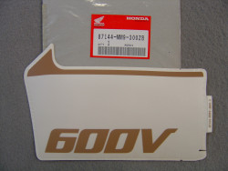Décor autocollant coté carénage XL600VJ 88 HONDA 87144-MM9-300ZB