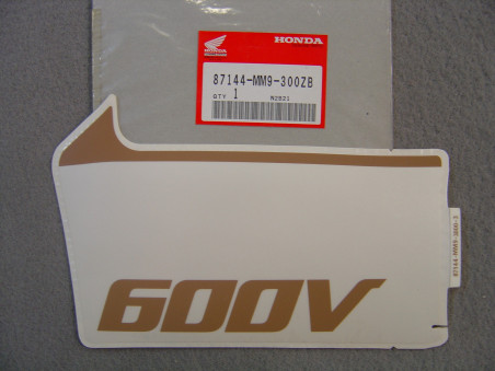 Décor autocollant coté carénage XL600VJ 88 HONDA 87144-MM9-300ZB