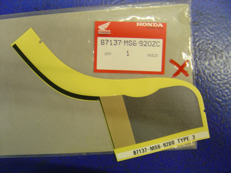 Décor Autocollant Gauche Type 3 Honda XL600VM 1991 - 87137MS6920ZC