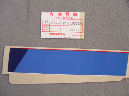 Autocollant boîte à outils Honda XRV750 - Réf. 87167MV1300ZA