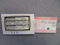 Autocollant Sécurité Honda NSR50 93-95 | Réf. 87560181760