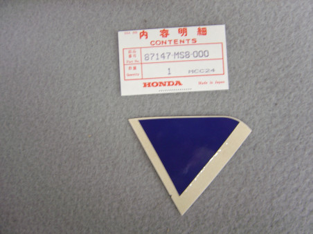 Décor autocollant droit Honda XRV650J 88 – Réf. 87147MS8000