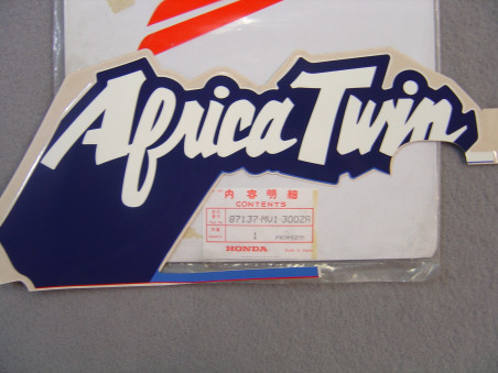 Décor autocollant carénage gauche Honda XRV750 Africa Twin