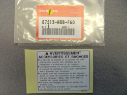 Étiquette de sécurité de CB1300 08