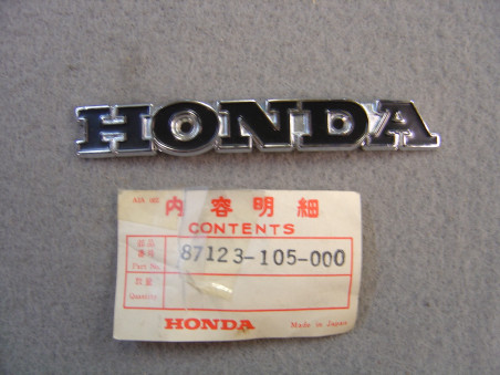 Logo réservoir Honda SS50Z CB100 SL125 CB125S – Réf. 87123105000
