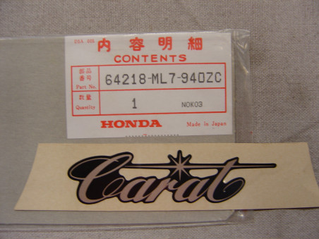 Autocollant auvent supérieur Honda VFR750F 88/89 – Réf. 64218ML7940ZC