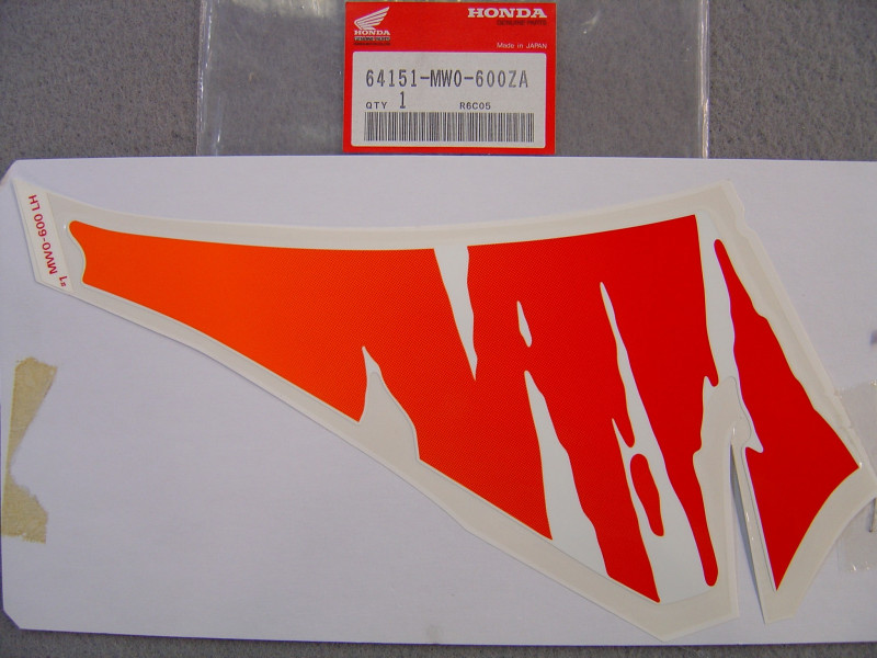 Autocollant carénage supérieur gauche Honda CBR900RRN 1992