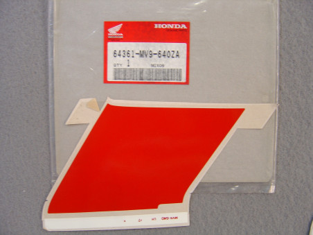 Décor autocollant carénage gauche Honda CBR600FN 1992
