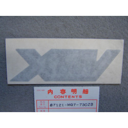 Décor autocollant réservoir type 2 XLV750RF Honda 87121MG7730ZB
