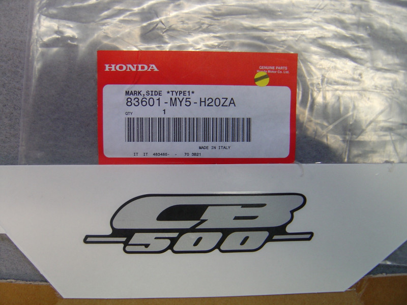 Décor Autocollant Couvercle Latéral Honda CB500 2000-2002 Type 1