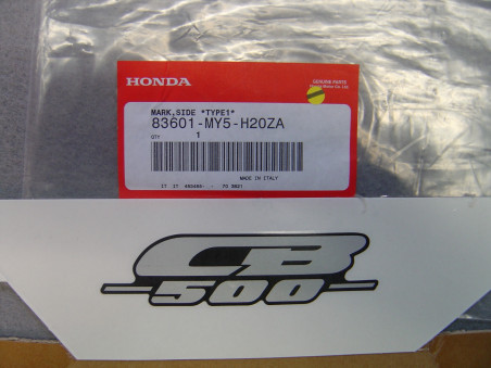 Décor Autocollant Couvercle Latéral Honda CB500 2000-2002 Type 1