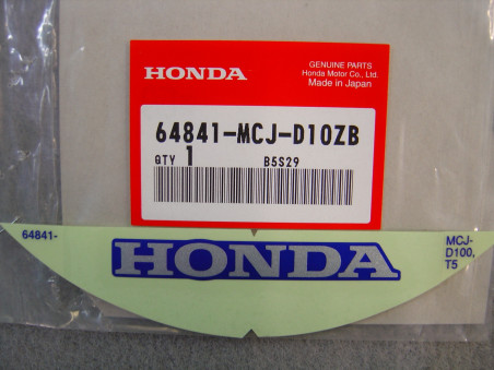 Autocollant carénage siège arrière Honda CBR900RR3 2003 PB215