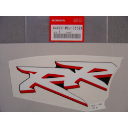 Décor autocollant carénage inférieur gauche Honda CBR900RR2