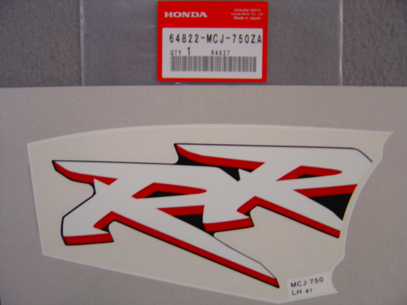 Décor autocollant carénage inférieur gauche Honda CBR900RR2