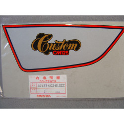 Décor autocollant couvercle gauche Honda CM125CC 1982 | 87137KC2610ZC