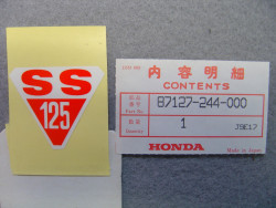 Décor autocollant de cache latéral de SS125A 1967