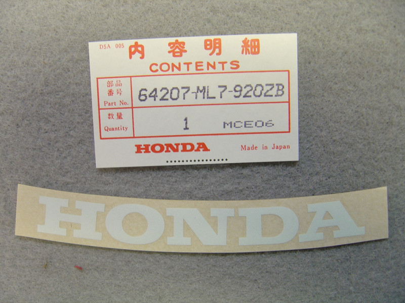 Décor autocollant pare-brise Honda VFR750FJ 88-89 Type 2