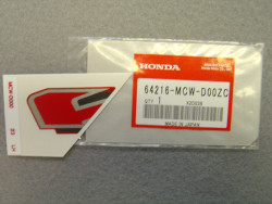 Décor autocollant auvent supérieur gauche VFR800 02-03 HONDA 64216-MCW-D00ZC