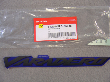 Décor autocollant Honda Varadero XL125V 2009 PB296 - 64224KPC950ZB