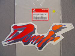 Décor autocollant carénage gauche Honda NX650N 1992 NH196H