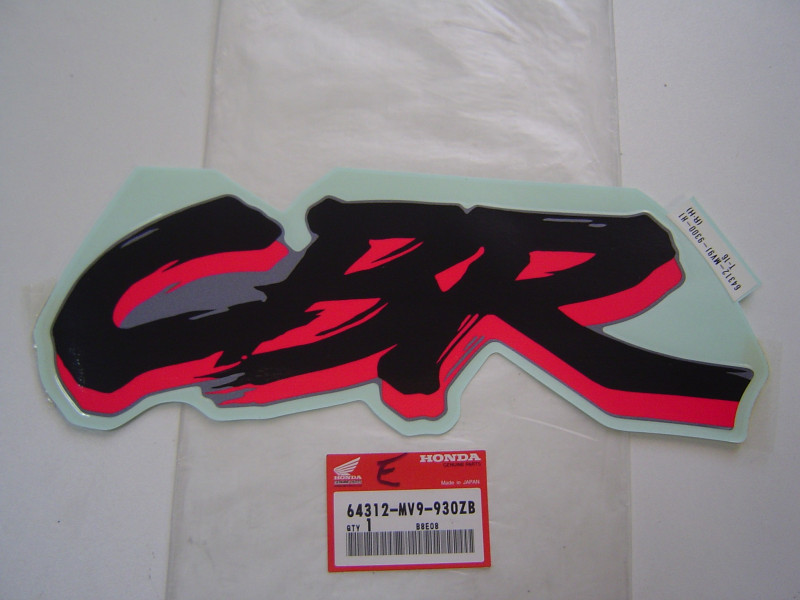 Décor autocollant carénage droit Honda CBR600 93 type 16