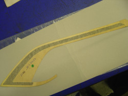 Décor autocollant de selle coté gauche type1 sur CB1100F 83 CB750Fc 82 F2c