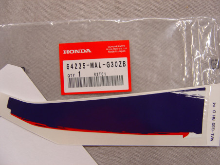 Décor Autocollant Auvent Supérieur Droit Honda CBR600FW 98