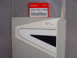 Décor autocollant de carénage inférieur gauche pour modèle CBR900RR2 2002 code