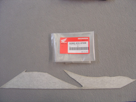 Décor autocollant capot inférieur gauche Honda NSR125RN 1992 NH1E