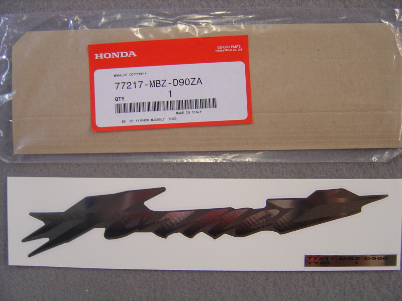 Décor autocollant carénage arrière Honda CB600F 2006 - Réf 77217MBZD90ZA