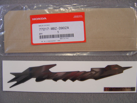 Décor autocollant carénage arrière Honda CB600F 2006 - Réf 77217MBZD90ZA
