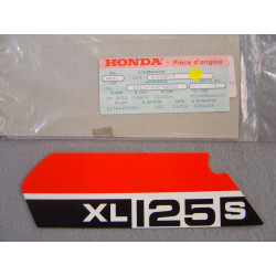 Autocollant décor filtre à air Honda XL125SZ 1979 – Réf. 87128437620ZA
