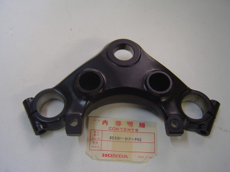 Té supérieur de fourche Honda CB350 CB250 CB360 - Réf. 53231317702
